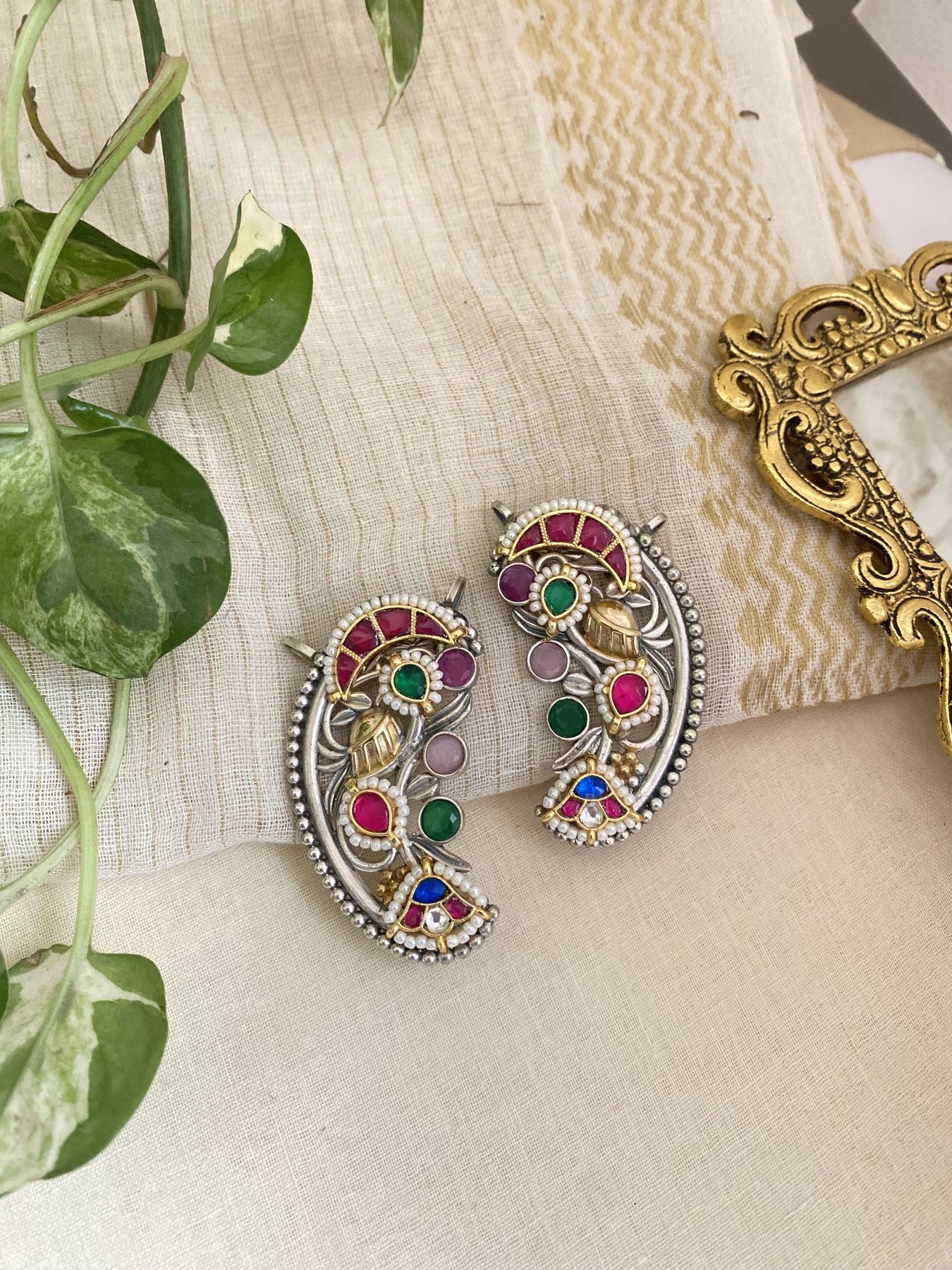 Aneesha Ear Cuff - handcrafted ear cuff by Aabhushan Jewellery