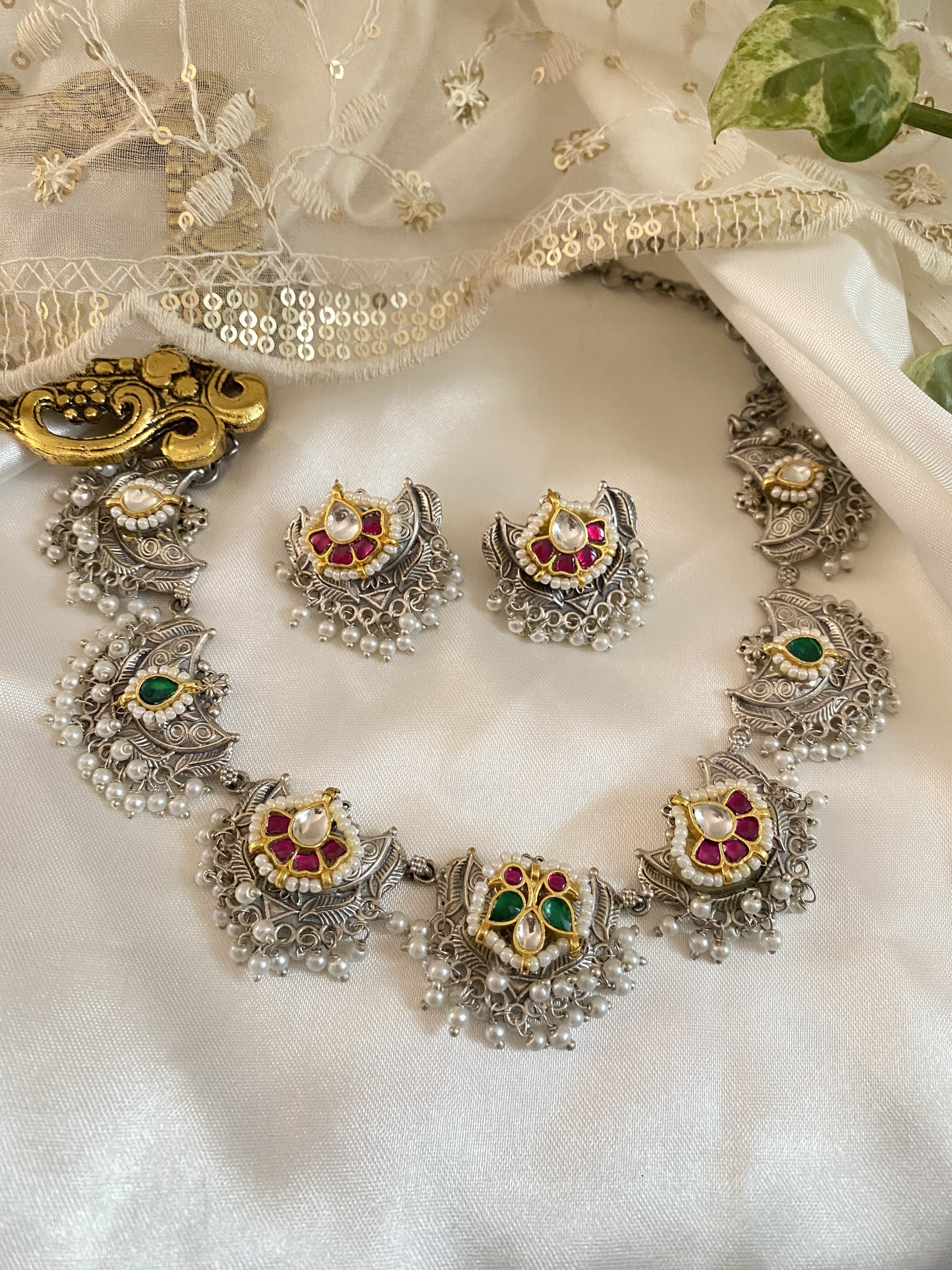 Charu Necklace - handcrafted traditional jewellery by Aabhushan Jewellery