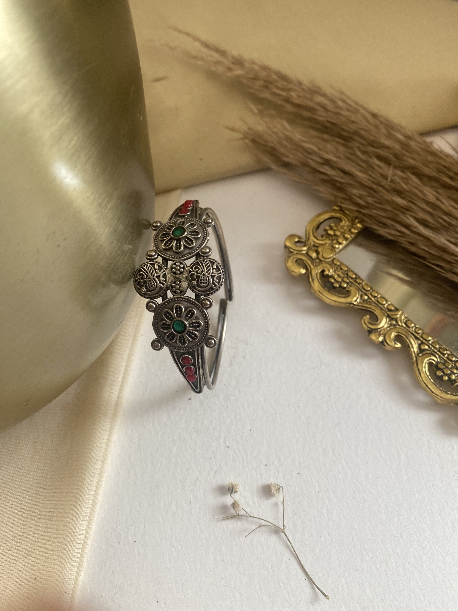 Fusion Handcuff - handcrafted brass jewellery by Aabhushan