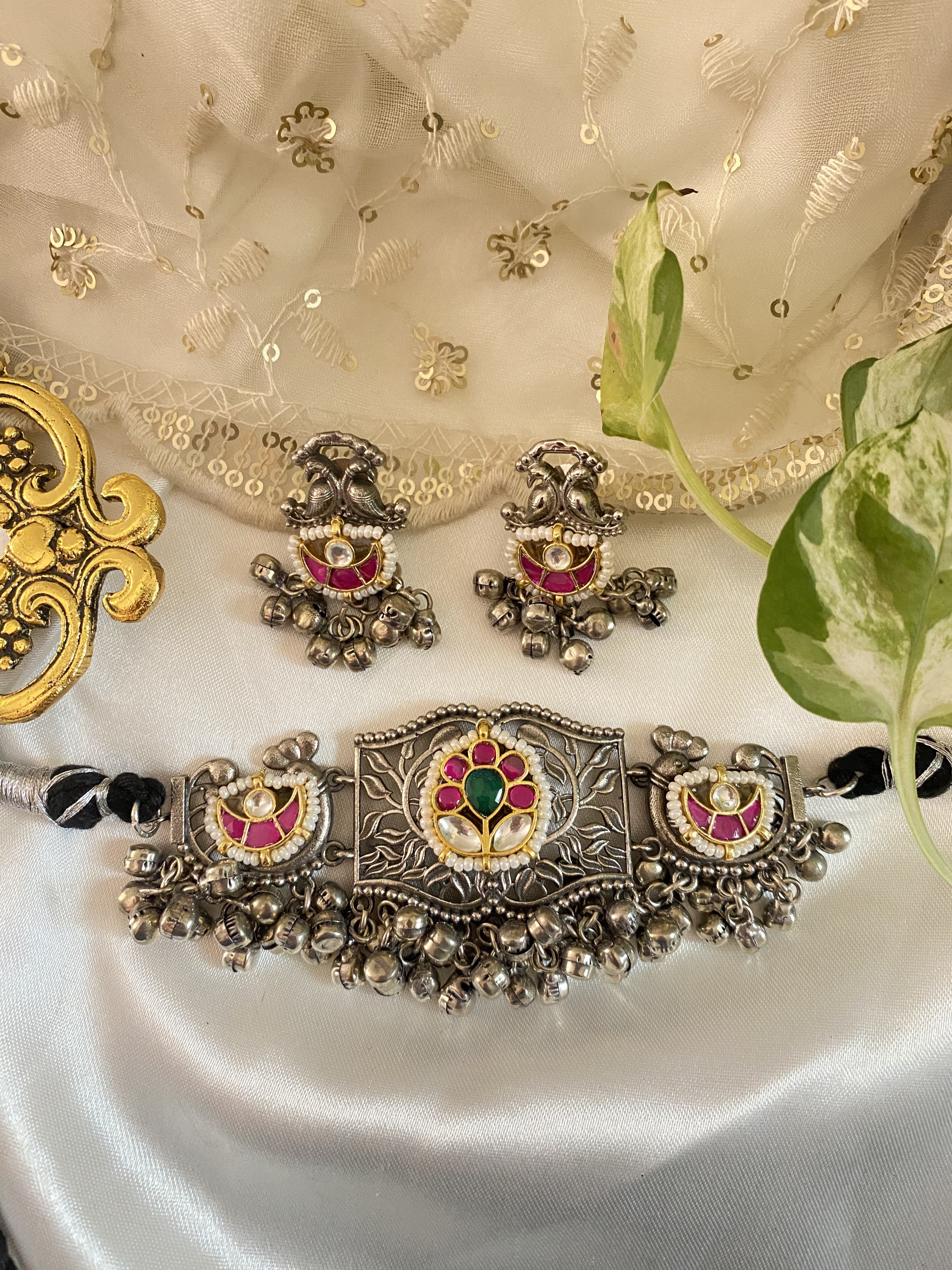 Ghunghru Choker - handcrafted traditional jewellery by Aabhushan Jewellery