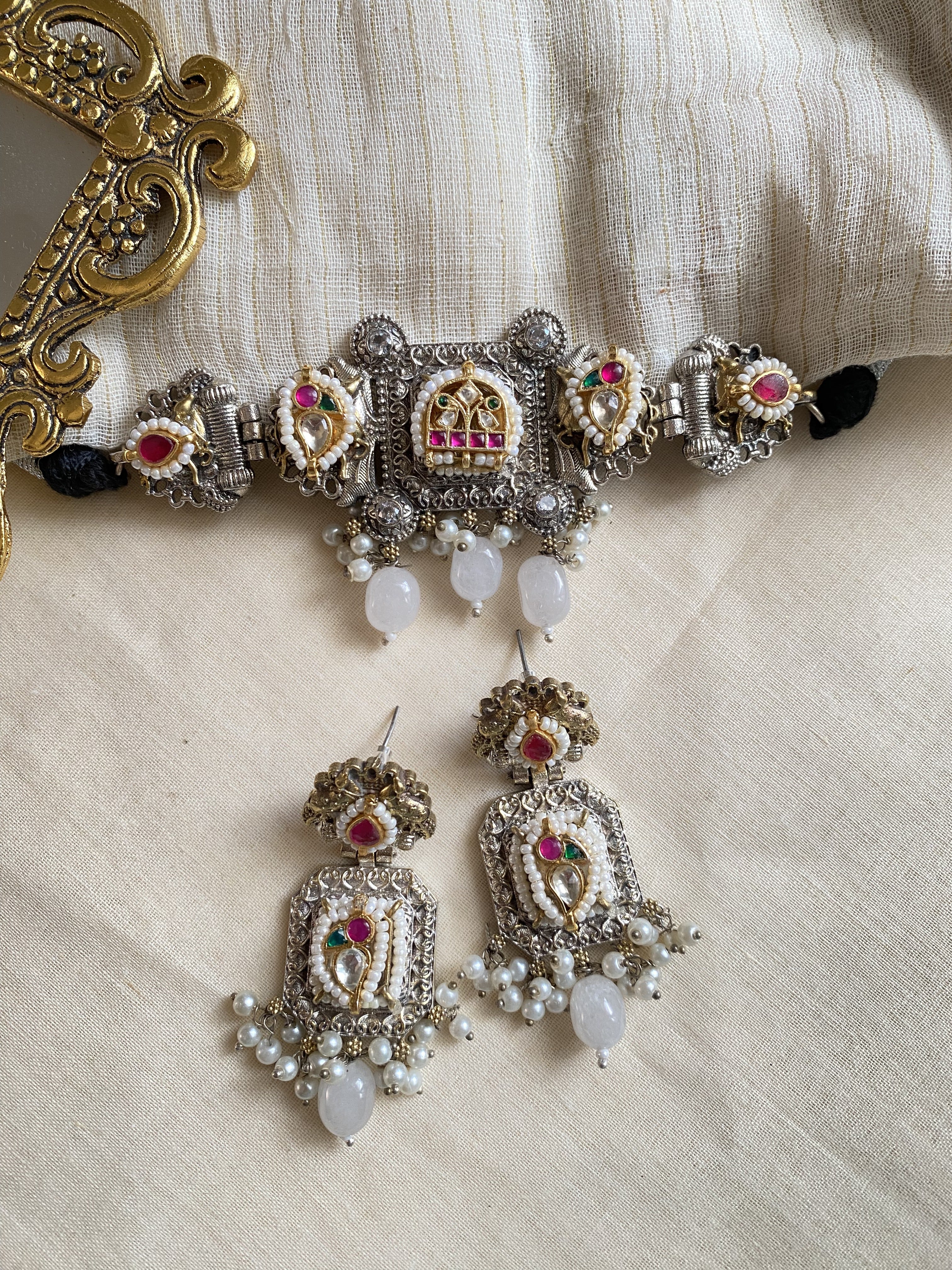 Khushi Choker - handcrafted traditional jewellery by Aabhushan Jewellery