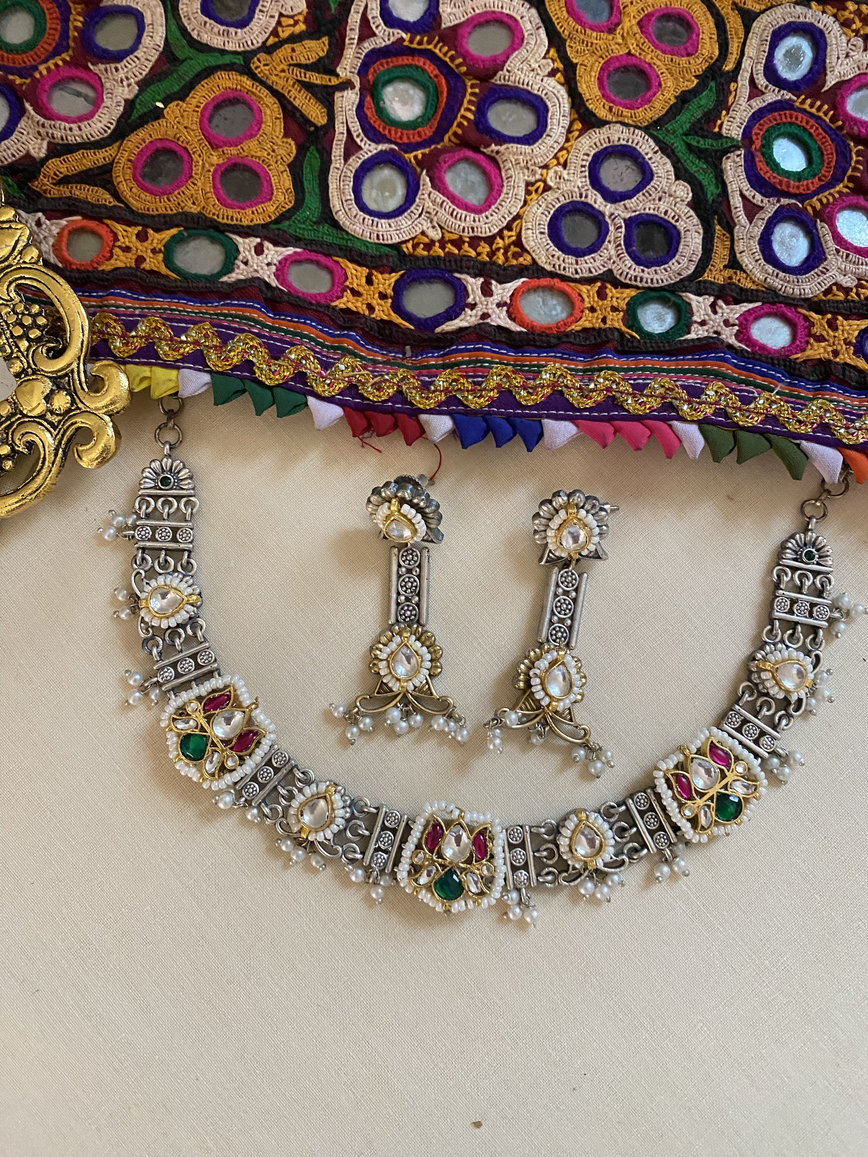 Khushi Necklace - handcrafted traditional jewellery by Aabhushan Jewellery