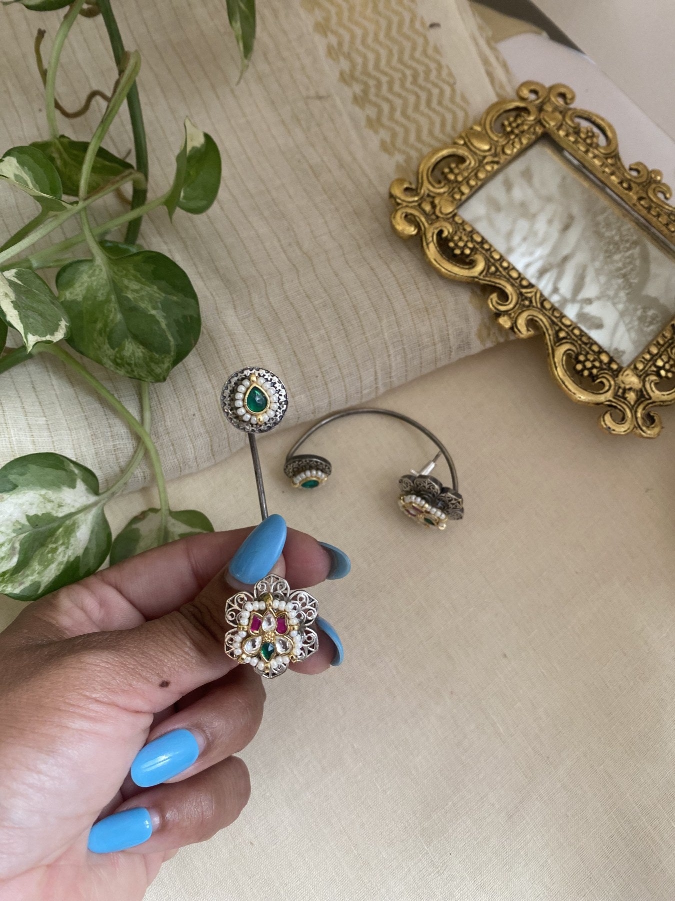 Kriva Ear Cuff - handcrafted ear cuff by Aabhushan Jewellery