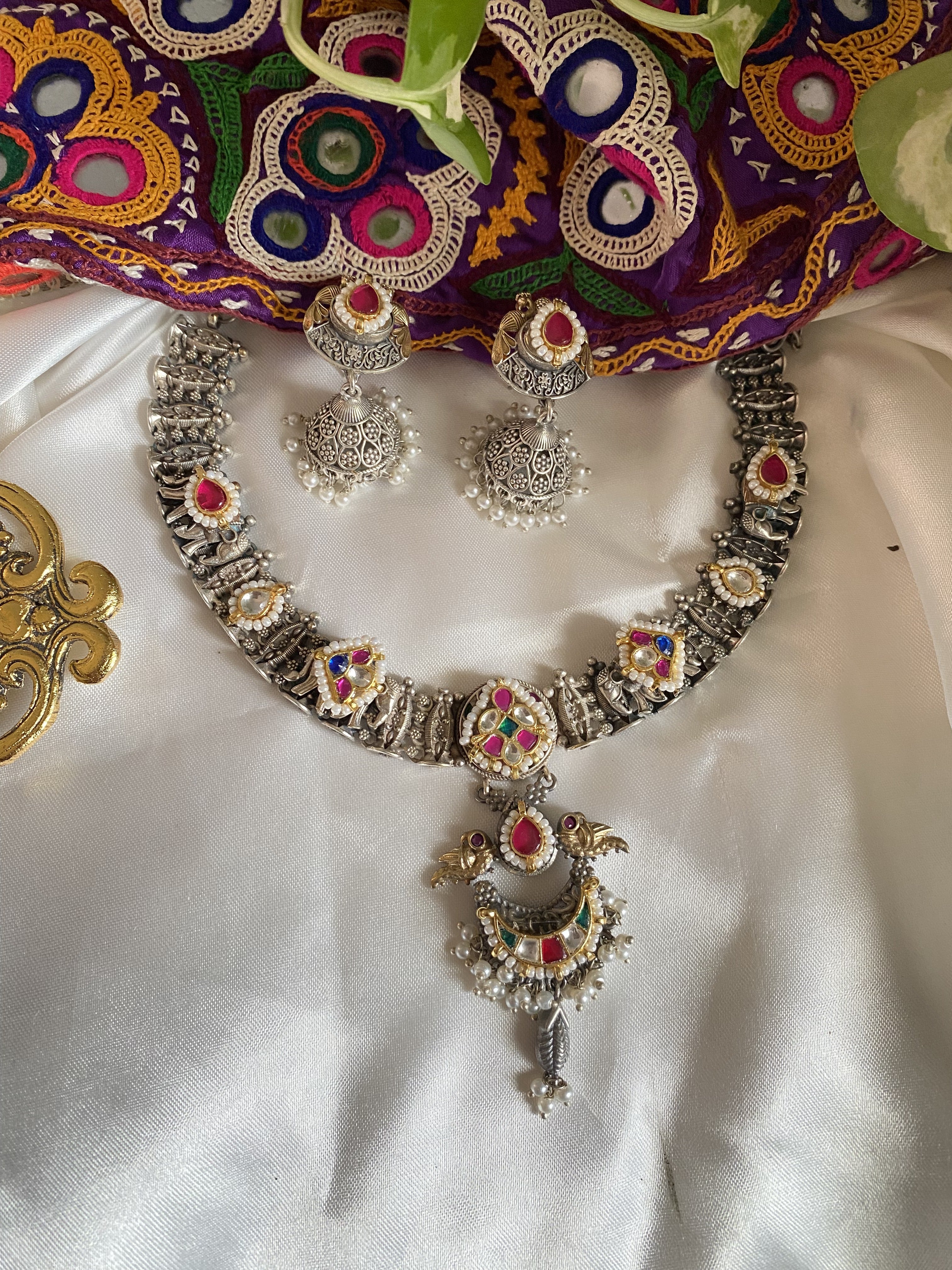 Kumud Necklace - handcrafted traditional jewellery by Aabhushan Jewellery