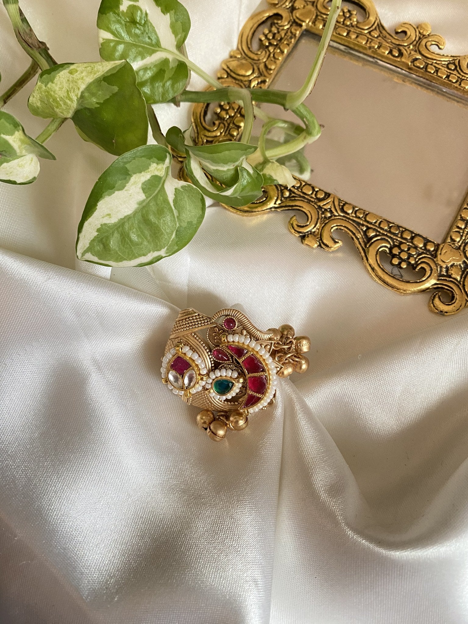 Machli Ring - handcrafted brass jewellery by Aabhushan