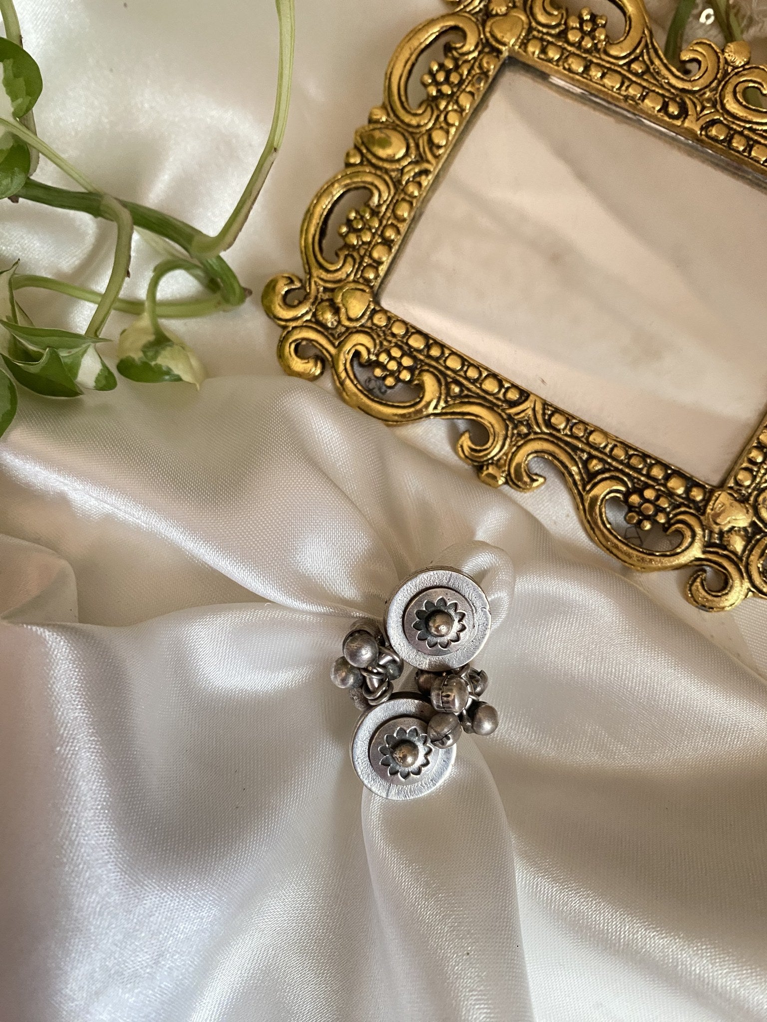 Meeta Ring - handcrafted brass jewellery by Aabhushan