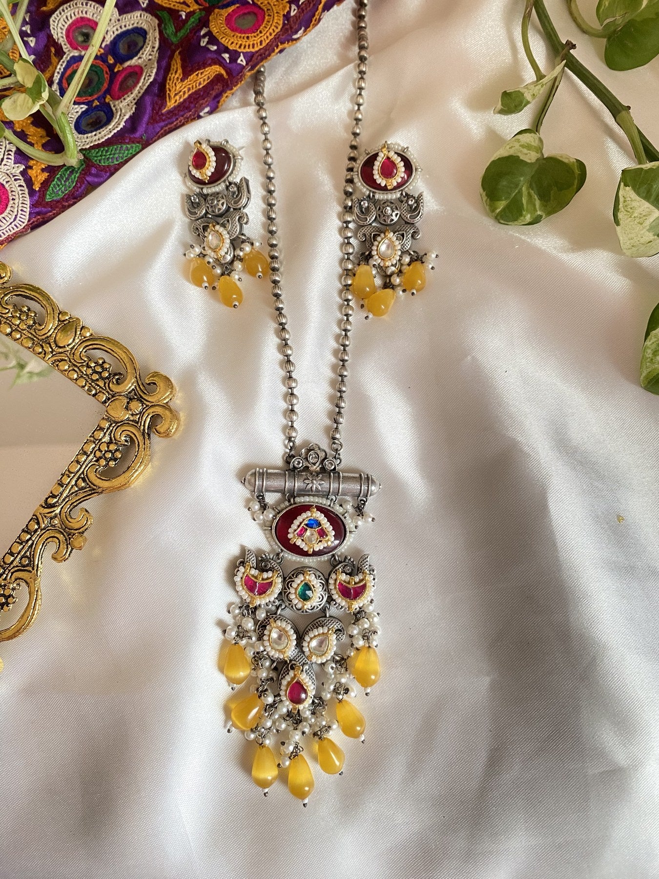 Mishri Necklace - handcrafted traditional necklace by Aabhushan Jewellery