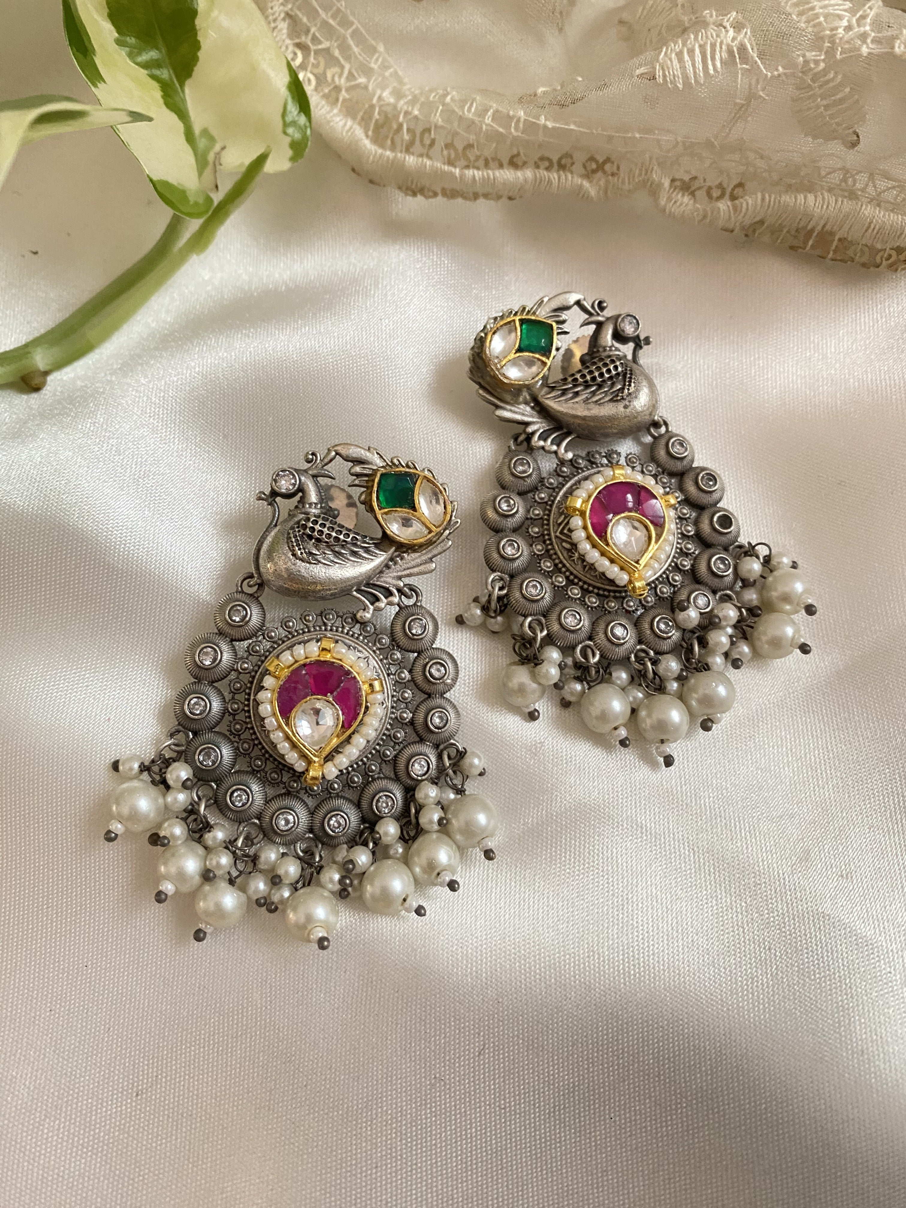 Nandani Earrings - handcrafted traditional earrings by Aabhushan Jewellery