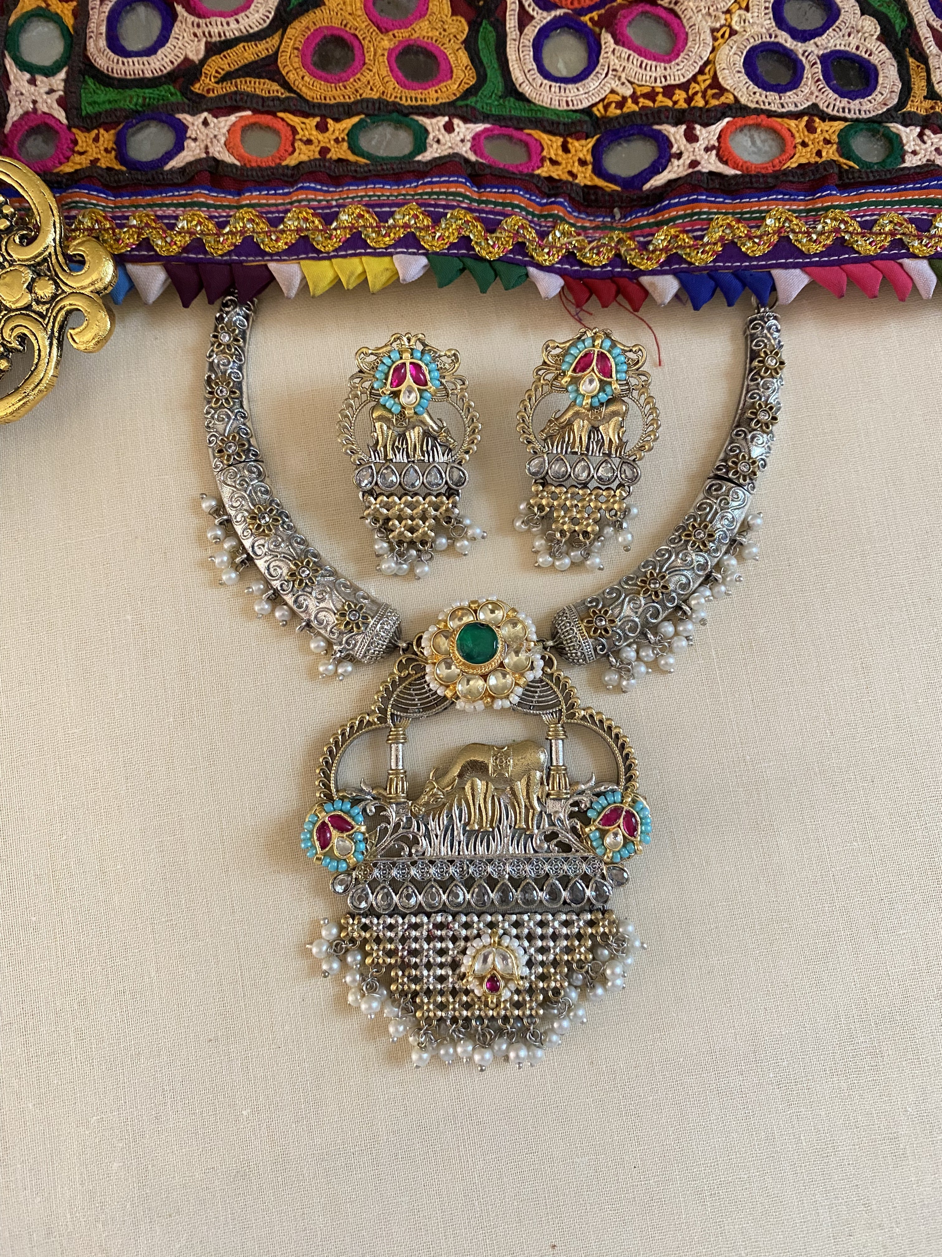 Nandi Hansli - handcrafted traditional jewellery by Aabhushan Jewellery