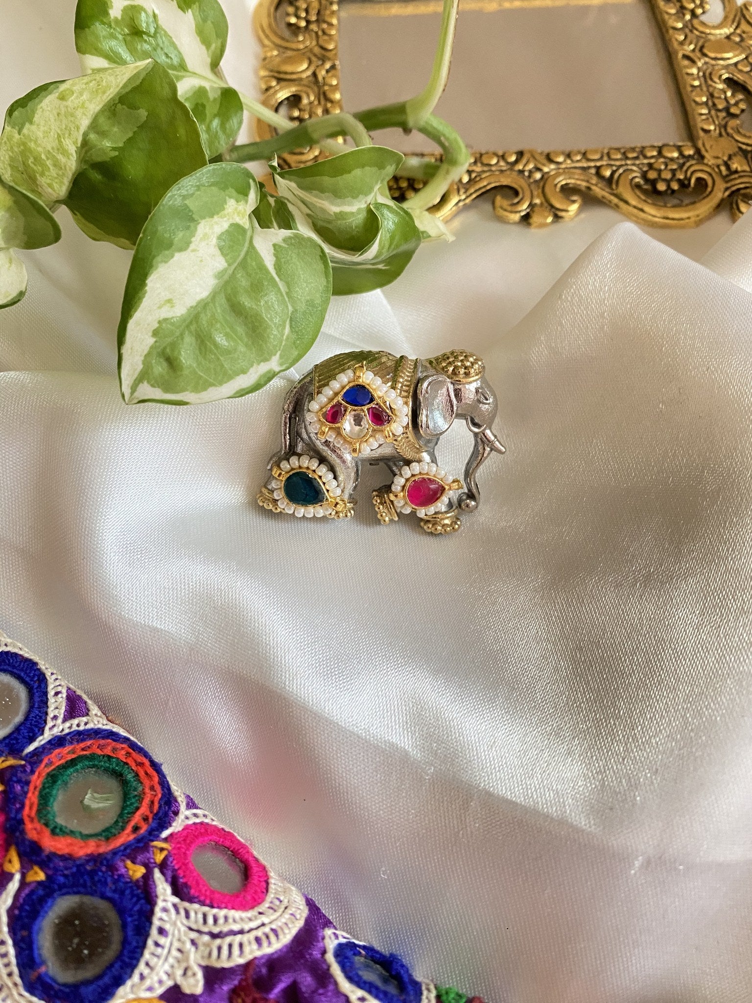 Neena Ring - handcrafted brass jewellery by Aabhushan