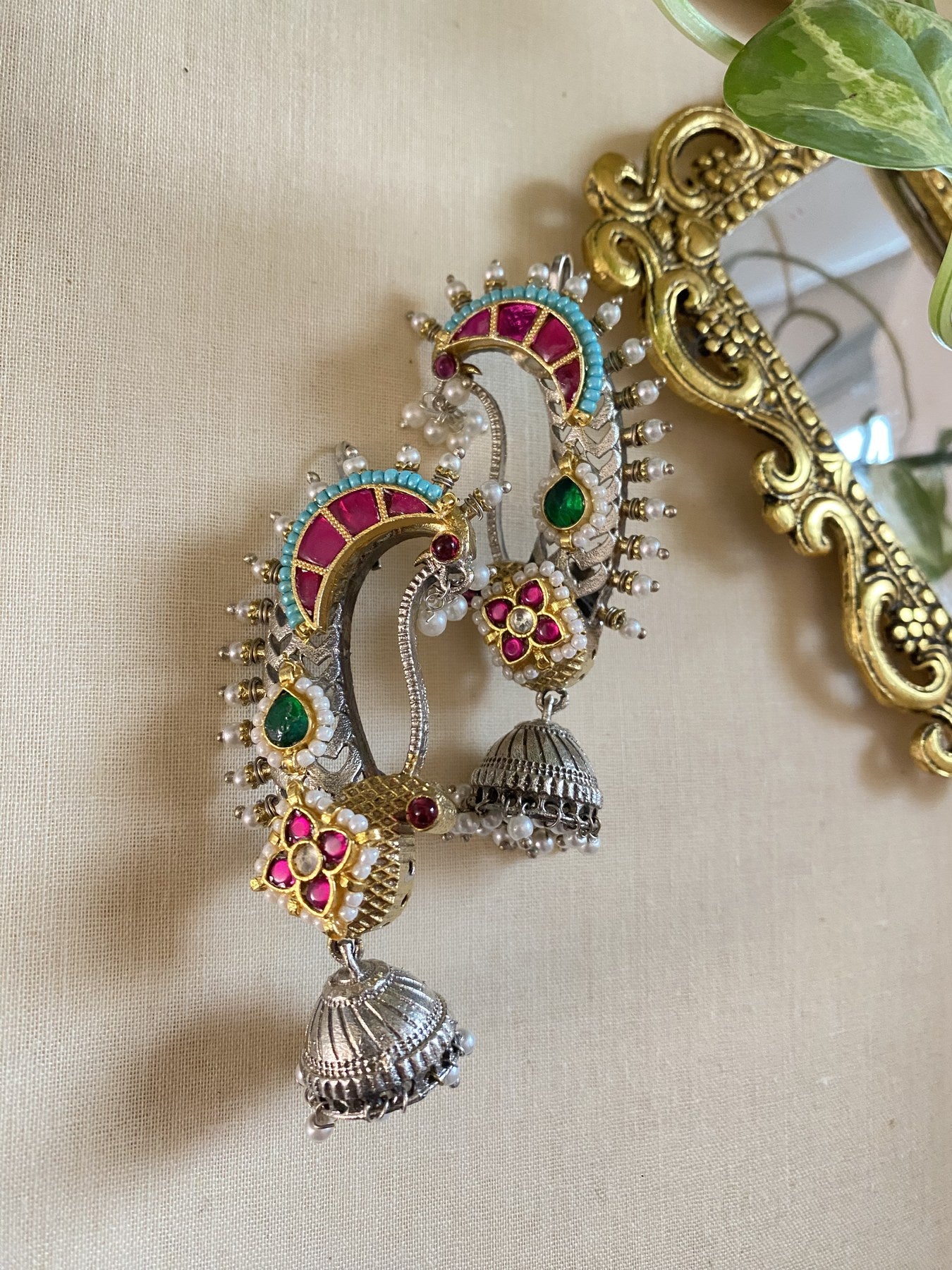 Panna Ear Cuff - handcrafted ear cuff by Aabhushan Jewellery