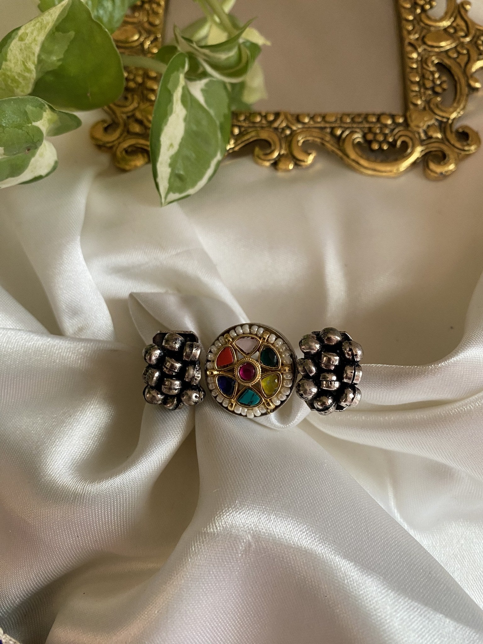 Pari Ring - handcrafted brass jewellery by Aabhushan