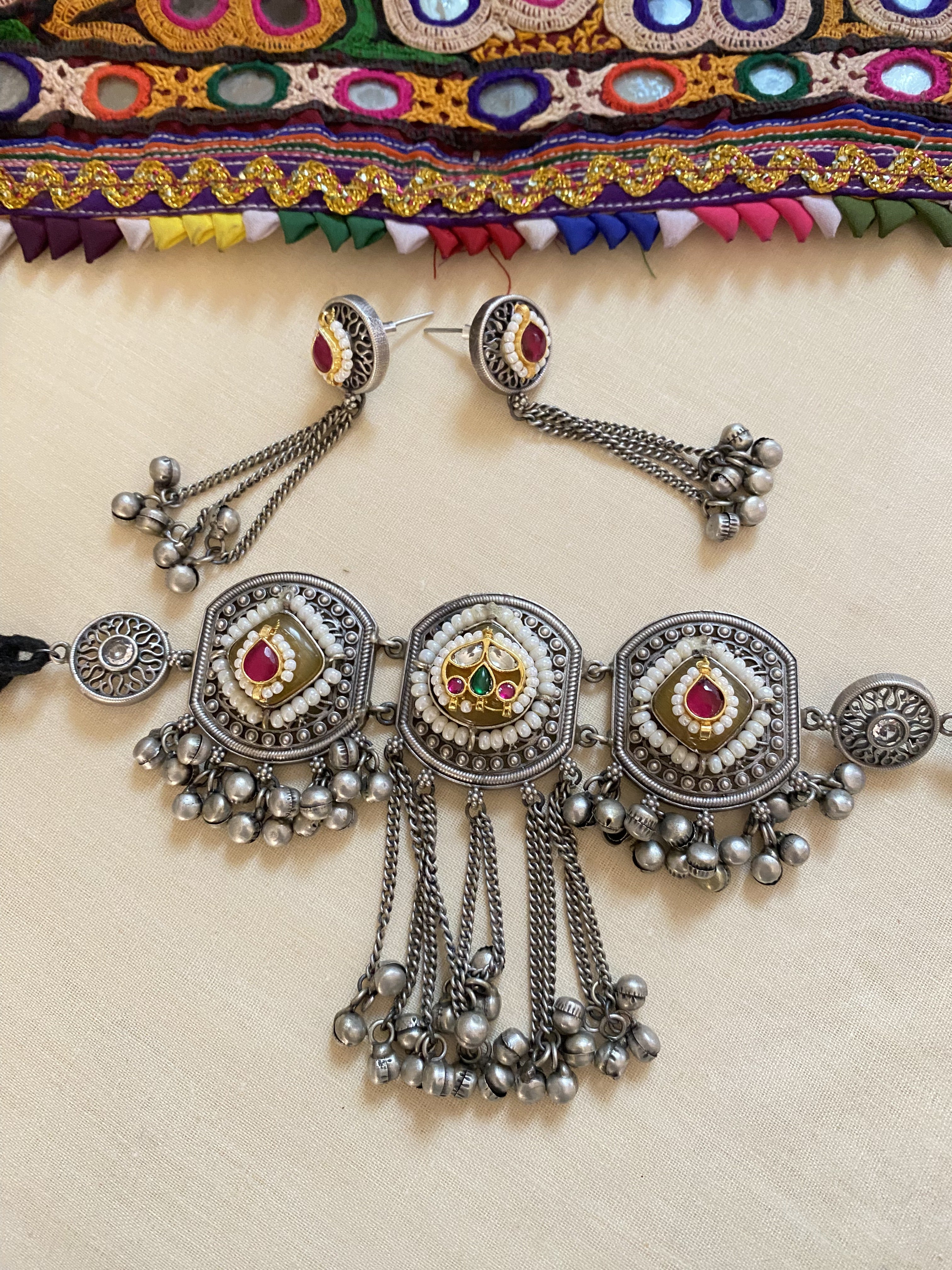 Pariniti Choker - handcrafted traditional jewellery by Aabhushan Jewellery