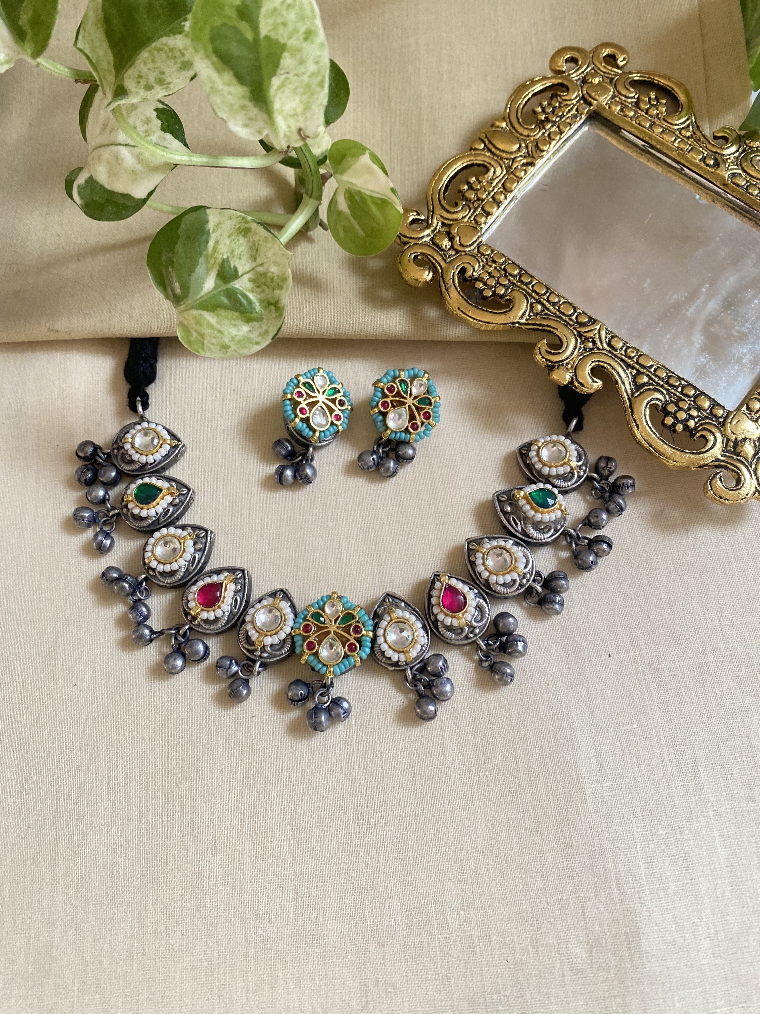 Prakruti Necklace - handcrafted traditional jewellery by Aabhushan Jewellery
