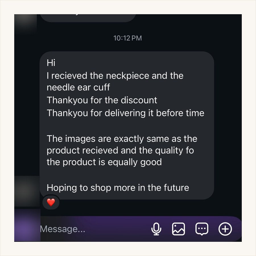 Customer review for Aabhushan Jewellery