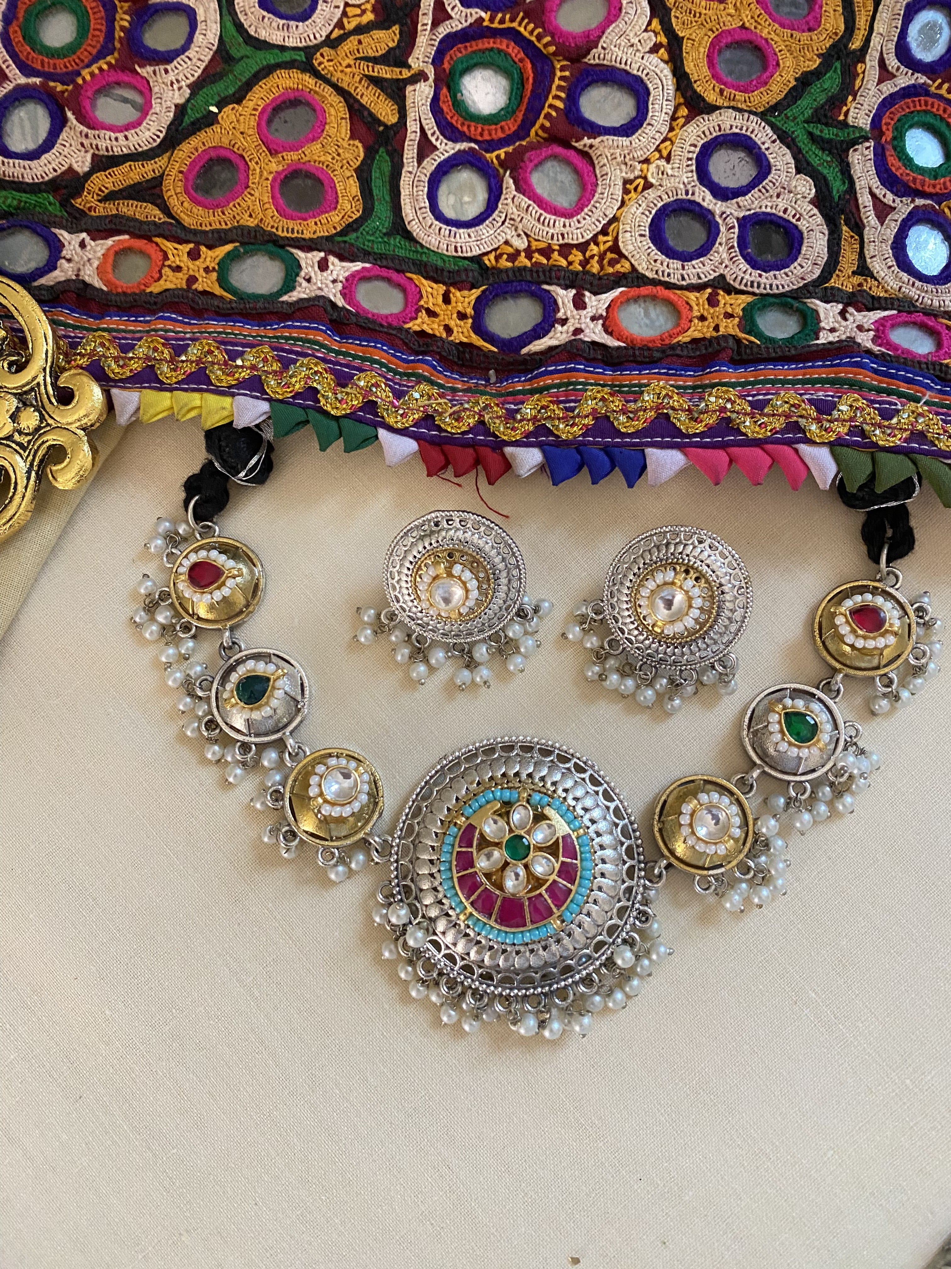 Shruti Necklace - handcrafted traditional jewellery by Aabhushan Jewellery