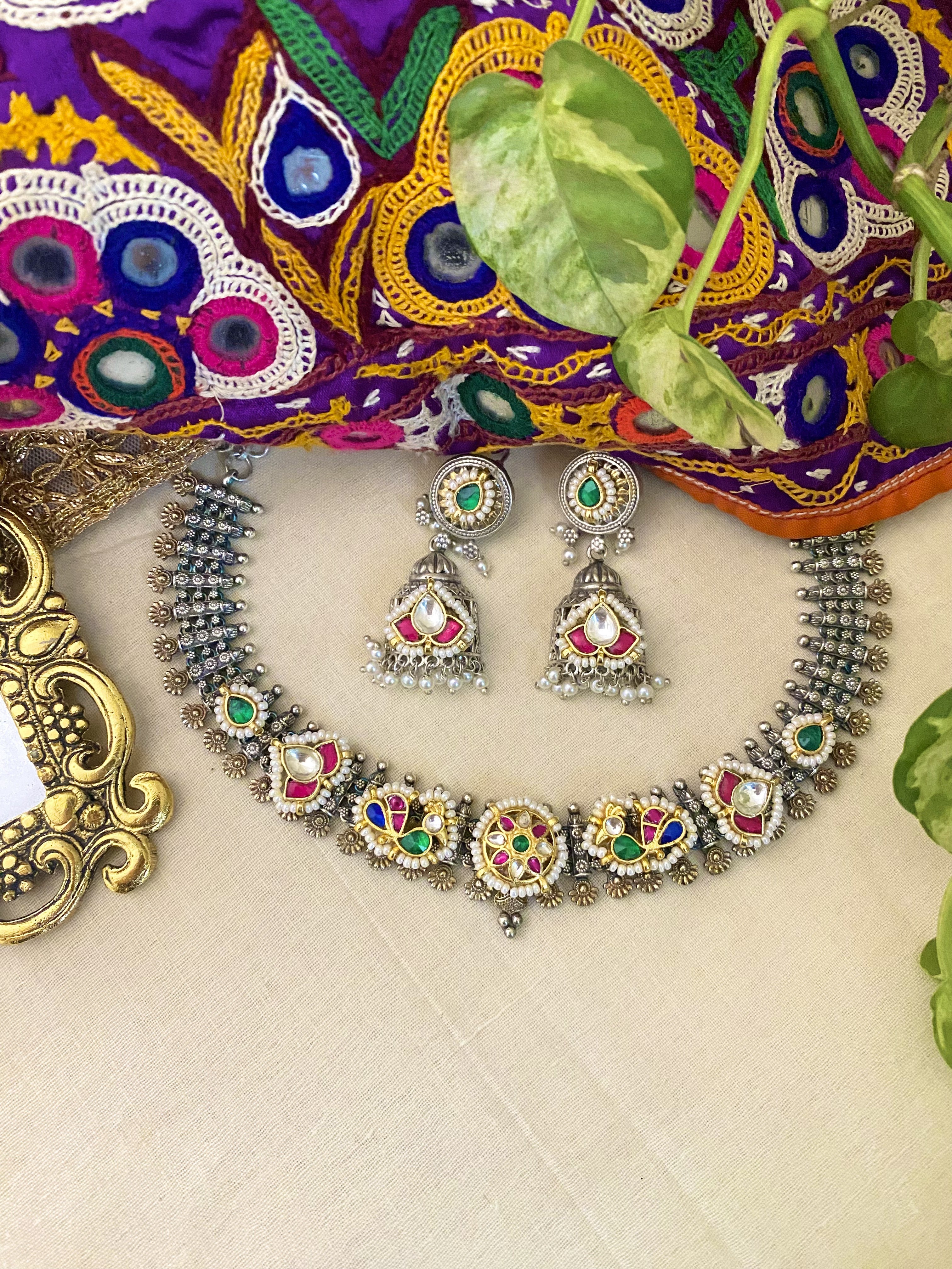 Srushti Necklace - handcrafted traditional jewellery by Aabhushan Jewellery