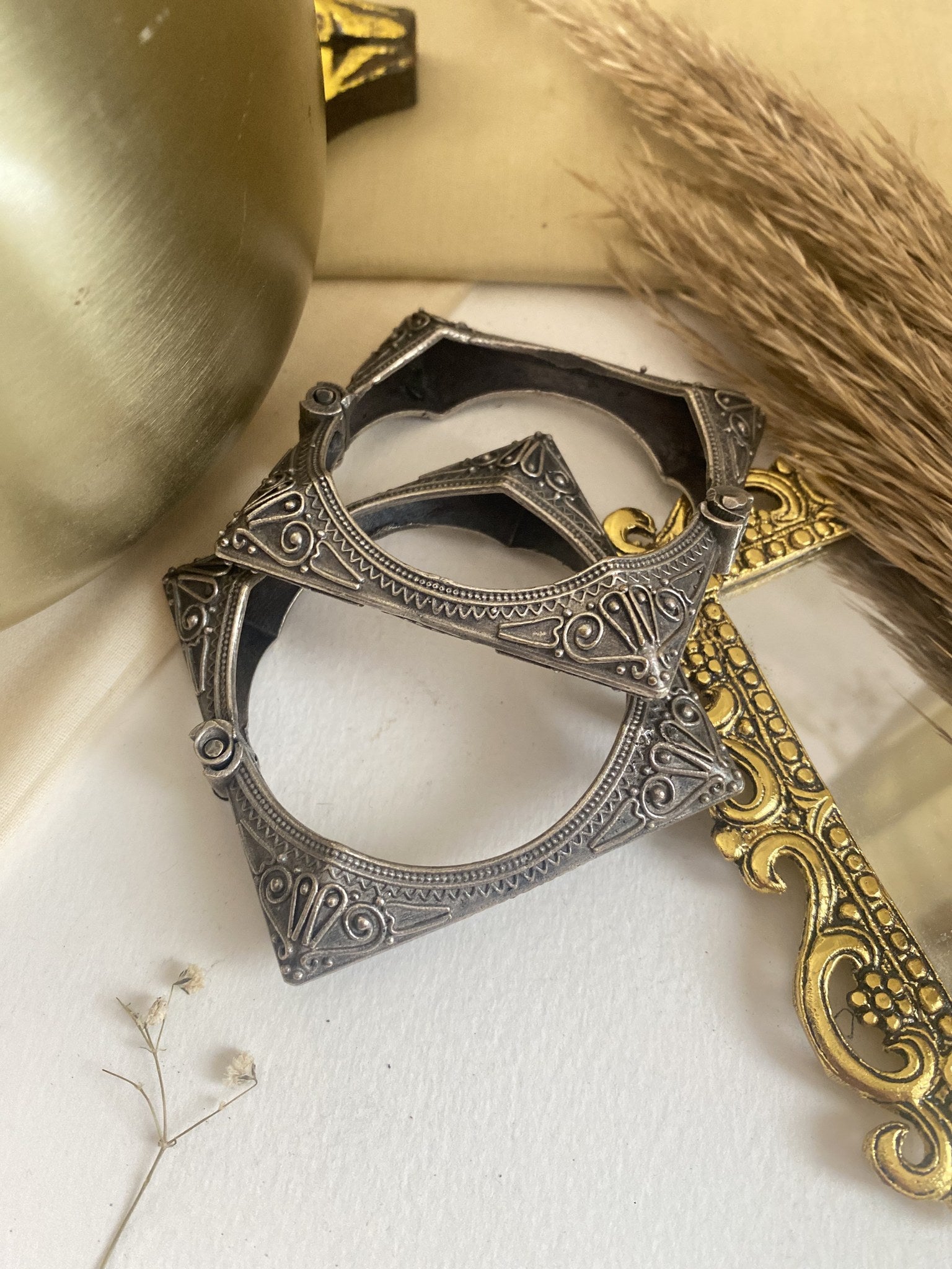 Swasti Bangle - handcrafted brass jewellery by Aabhushan