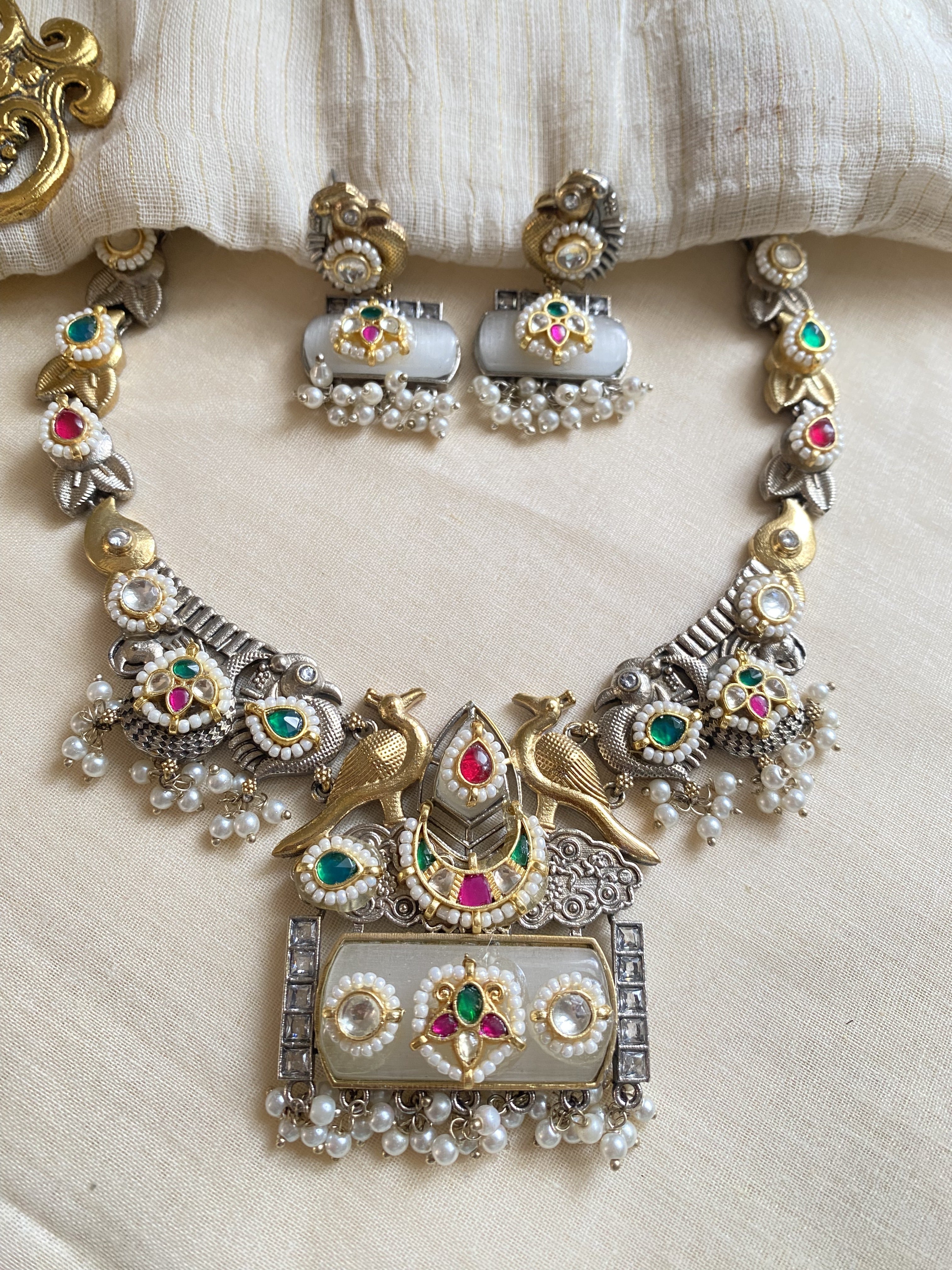 Yamini Necklace - handcrafted traditional jewellery by Aabhushan Jewellery