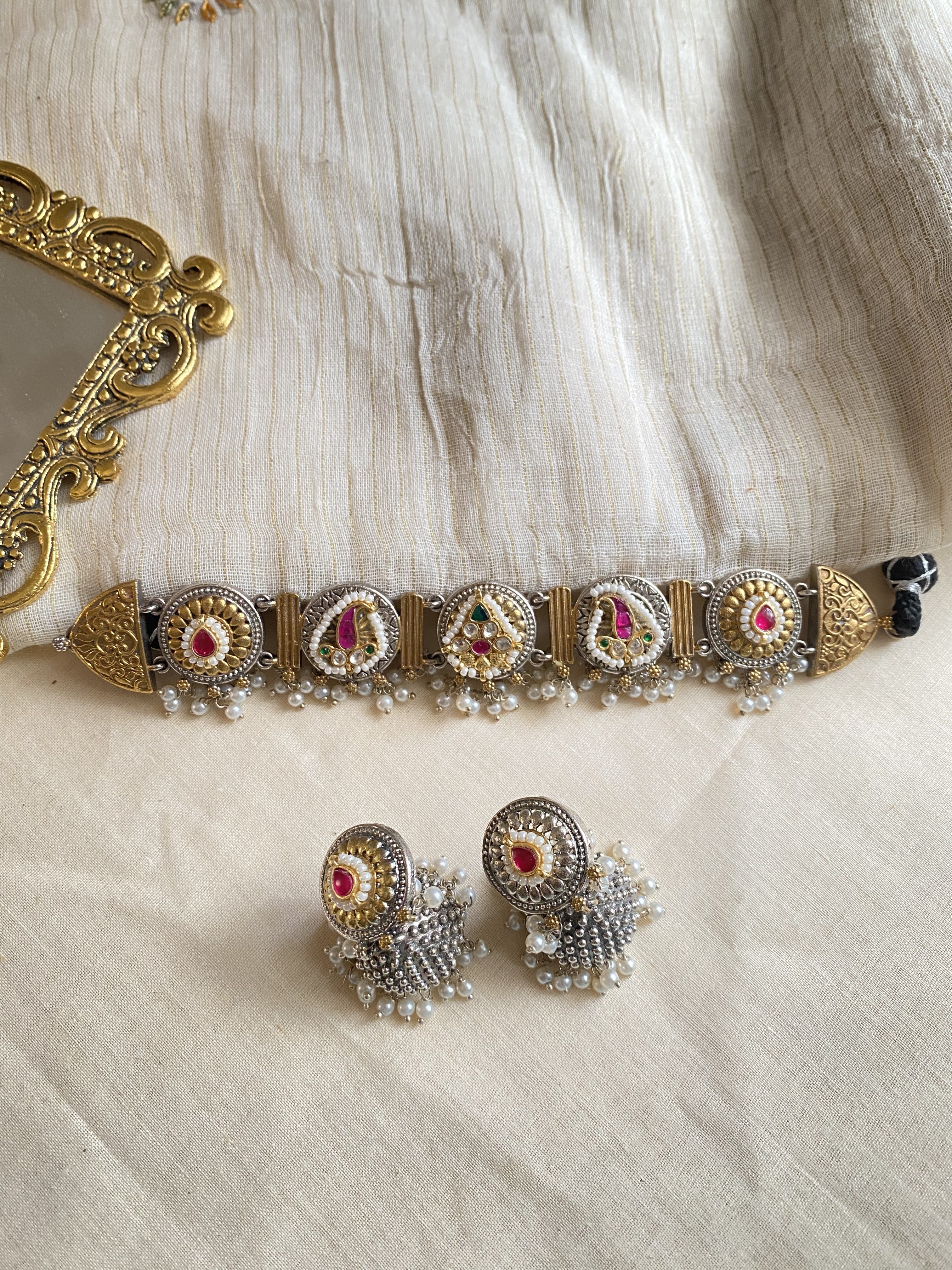 Yuvti Choker - handcrafted traditional jewellery by Aabhushan Jewellery